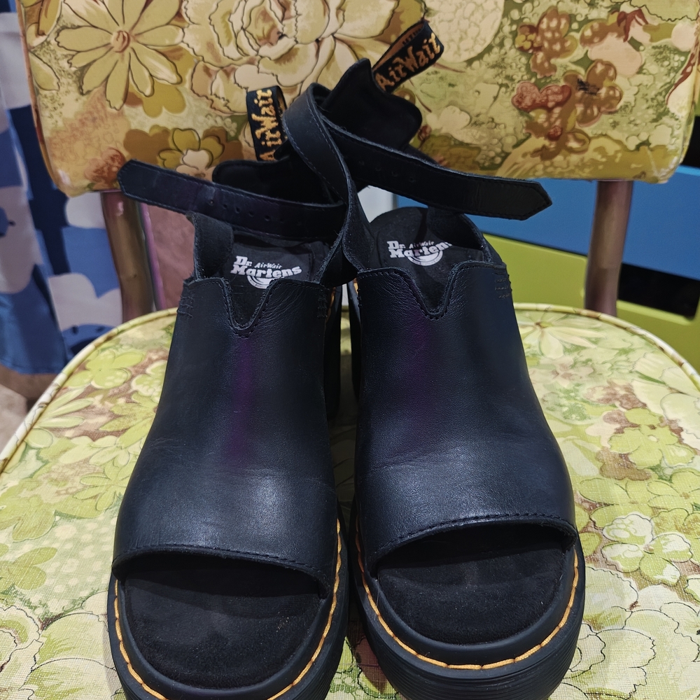 dr martens chunky open toe sandal